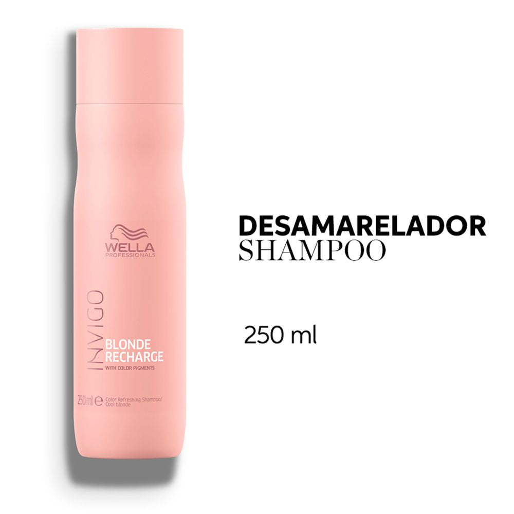 Shampoo Wella Professionals Invigo Blonde Recharge Desamarelador 250mL