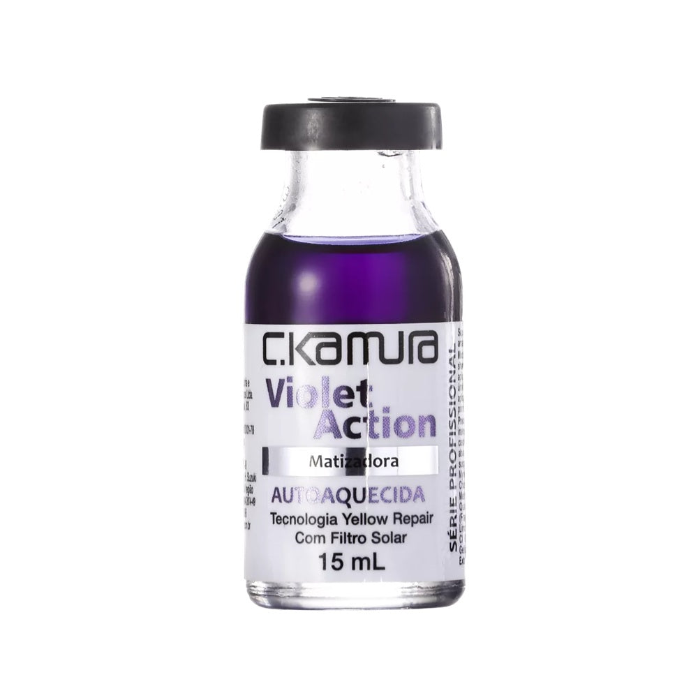 Ampola Autoaquecida Viol.Action C Kamura Matizadora 15ml