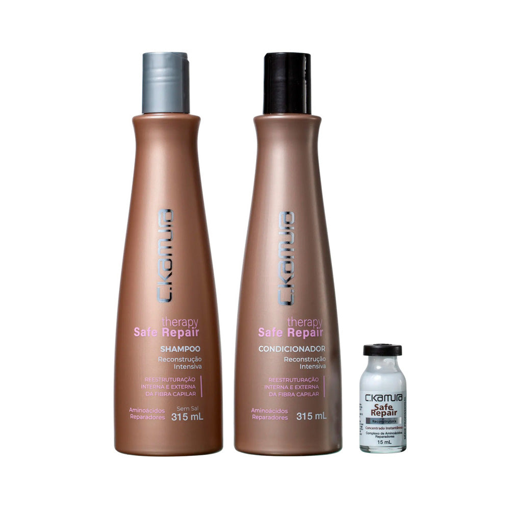 Kit Therapy Safe Repair C.Kamura Trio De Reconstrução