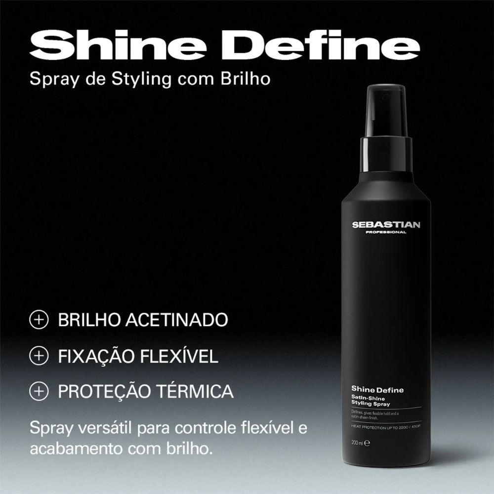 Spray de Brilho Sebastian Professionals Shine Define Fixação e Proteção 200mL