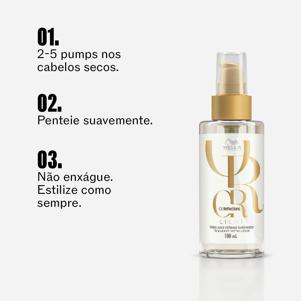 Óleo Capilar Professionals Oil Reflections Light Luminous Reflective 100mL Wella