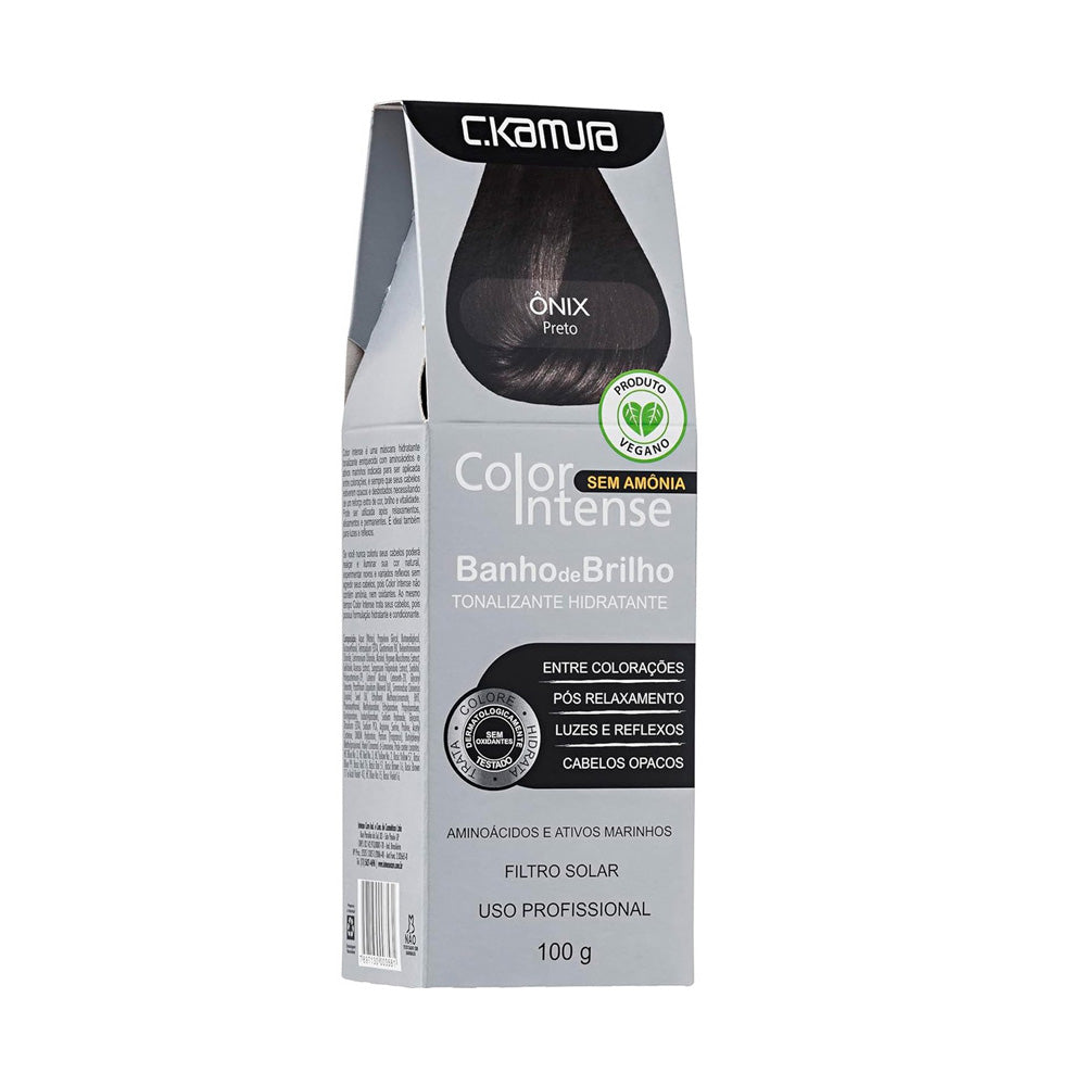 Tonalizante C.Kamura Color Intense Ônix Banho De Brilho 100g