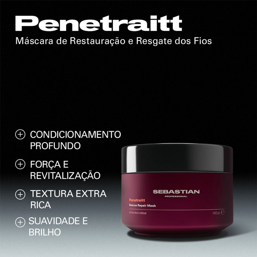 Máscara Sebastian Professionals Penetraitt Reconstrução Intensiva 145mL