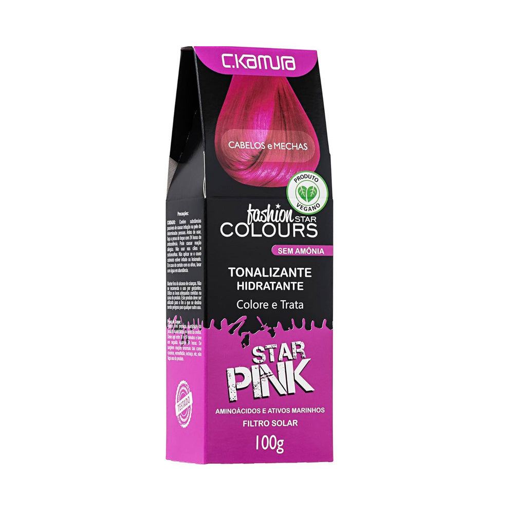 Kit 3 Tonalizantes C.Kamura Color Intense Star Pink Brilho Intenso 100g