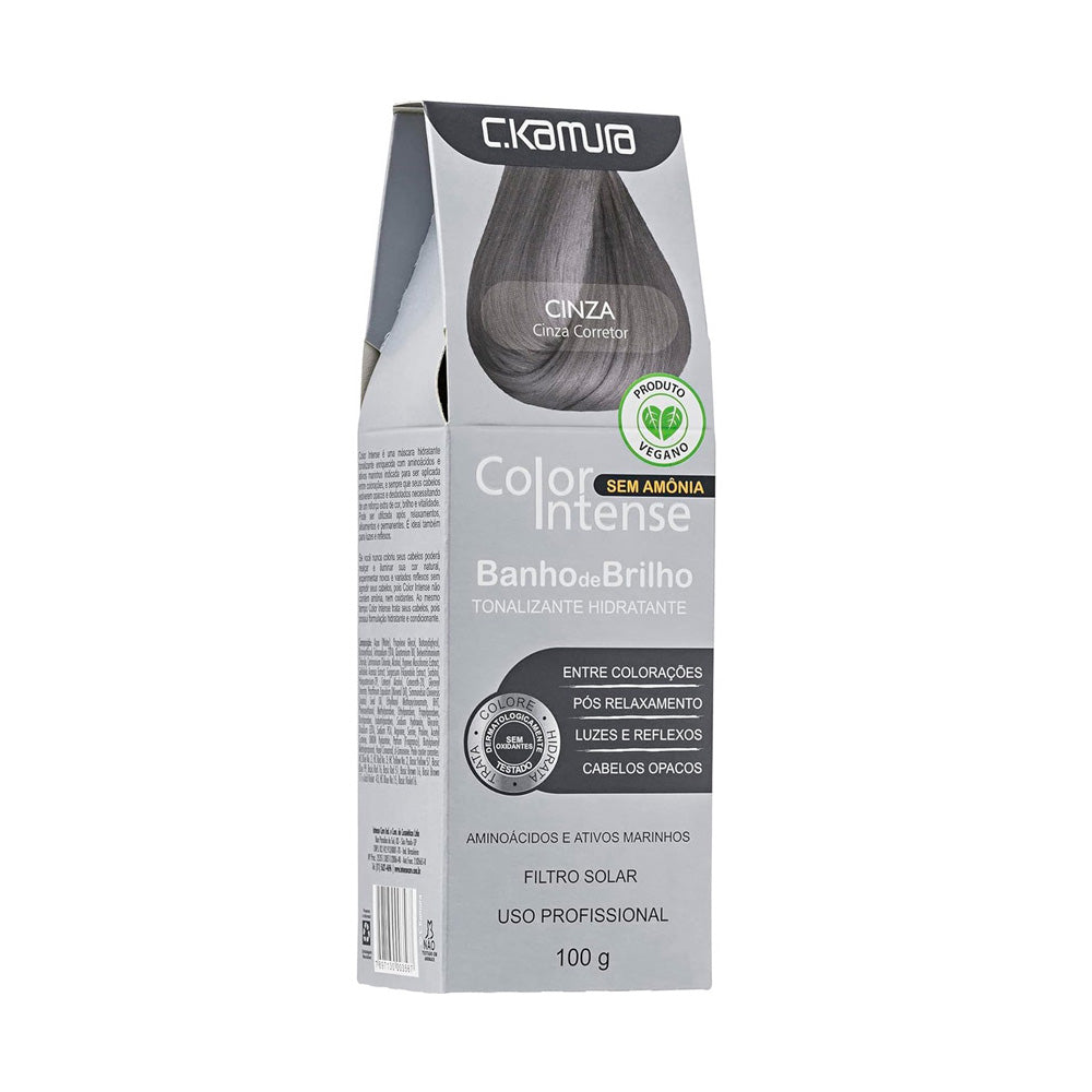 Kit 2 Tonalizantes C.Kamura Color Intense Cinza Banho de Brilho 100g