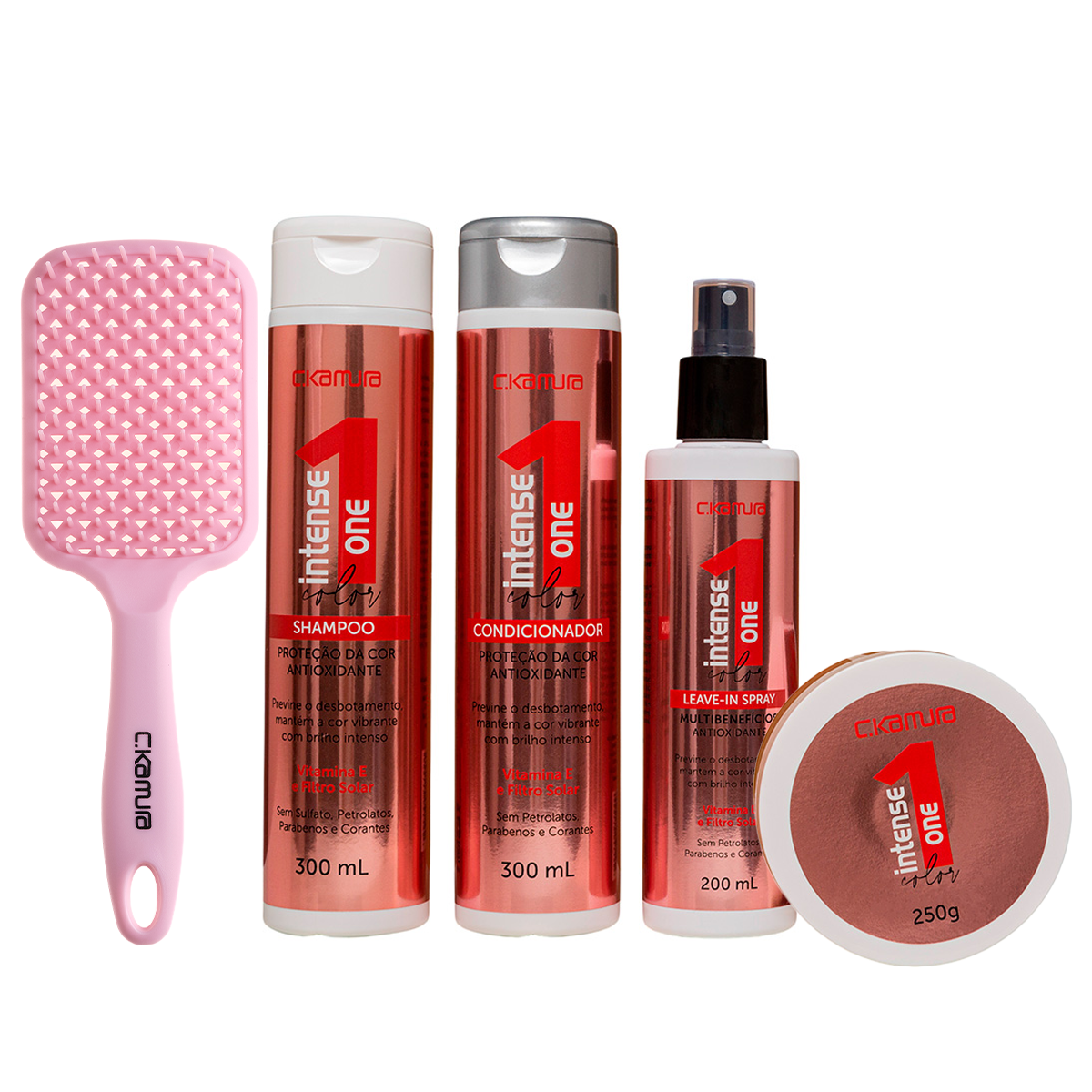 Kit C.kamura Color completo 4 em 1 com Escova Slide