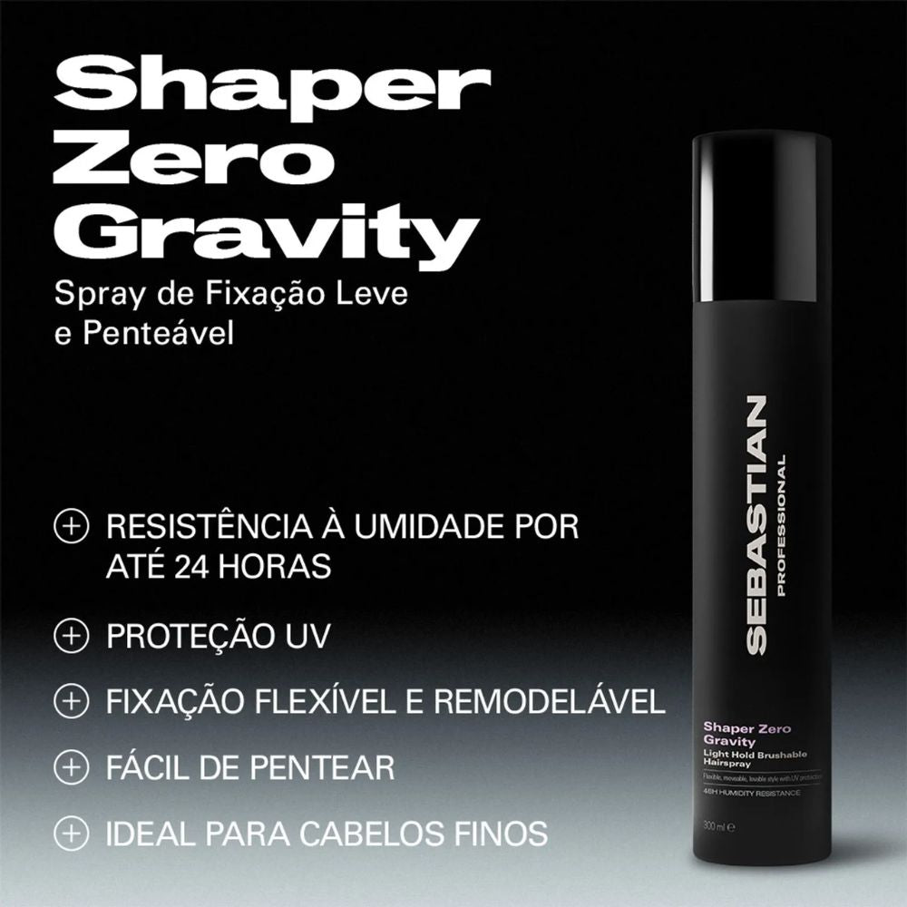 Spray Fixador Sebastian Professionals Shaper Zero Gravity Leve 300mL