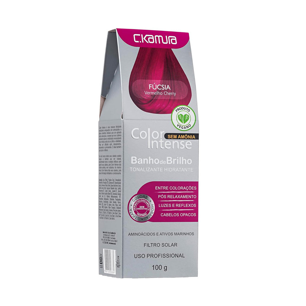 Tonalizante C.Kamura Color Intense Fúcsia Banho De Brilho 100g