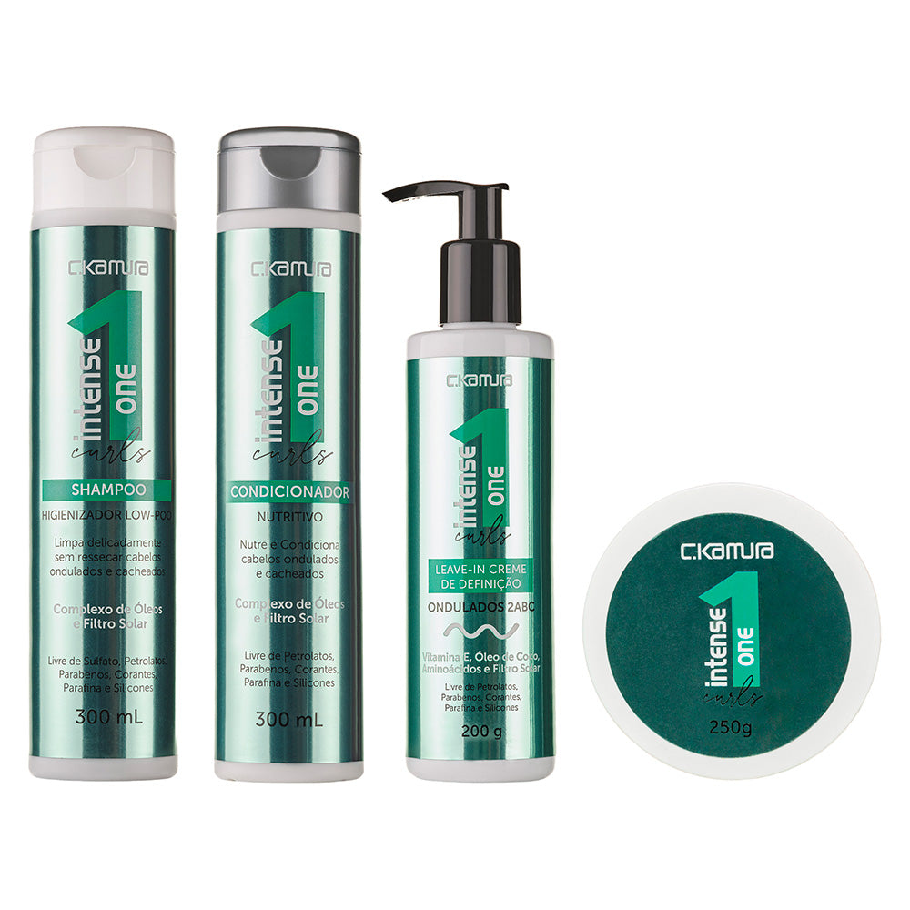 Kit C.Kamura Curls Completo 4 em 1