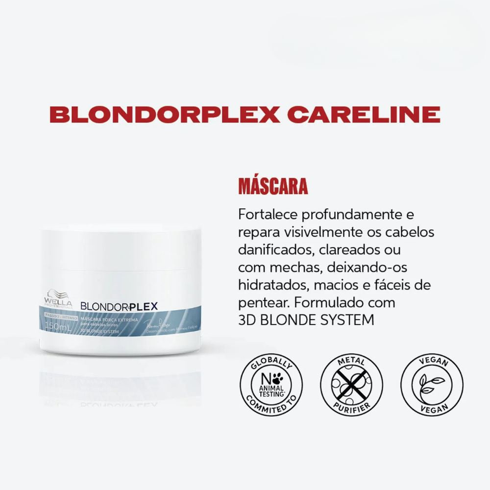 Máscara Capilar Wella Blondorplex Reconstrução de Danos 150mL
