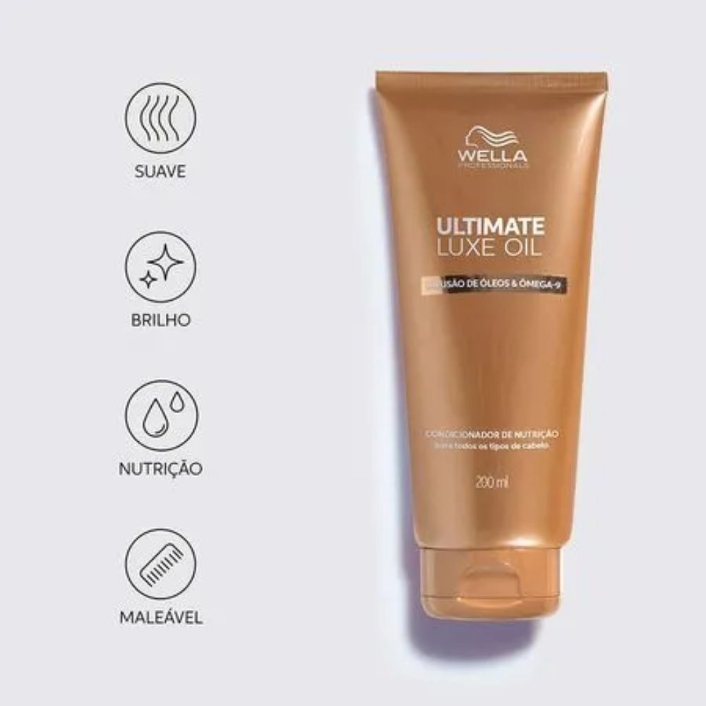 Condicionador Wella Ultimate Luxe Oil Nutrição e Brilho 200mL