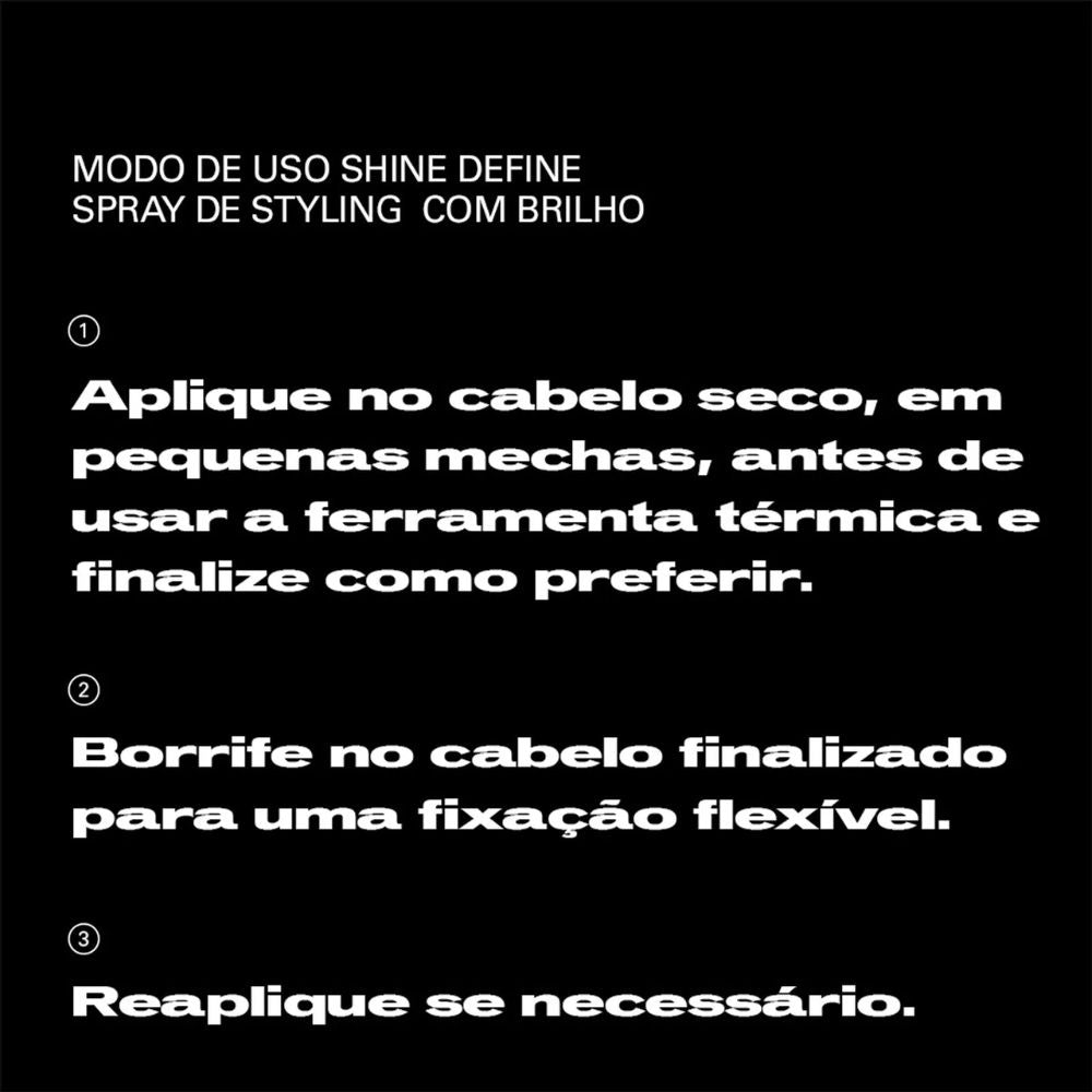 Spray de Brilho Sebastian Professionals Shine Define Fixação e Proteção 200mL