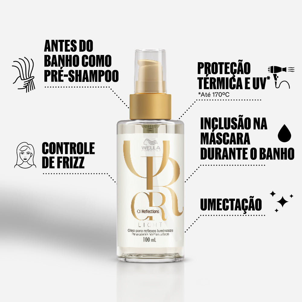 Óleo Capilar Professionals Oil Reflections Light Luminous Reflective 100mL Wella