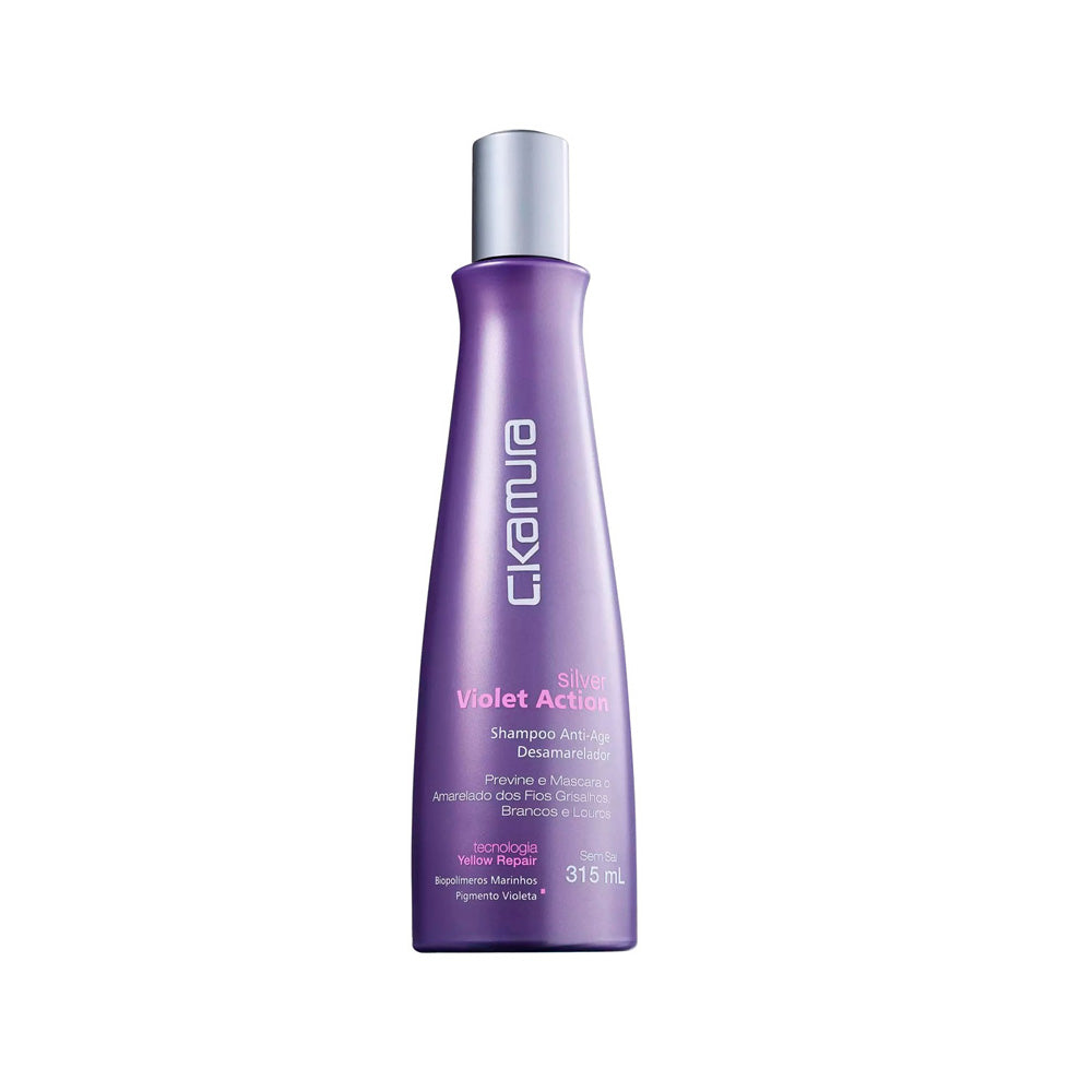 Shampoo Violet Action C.Kamura Desamarelador Silver 315ml