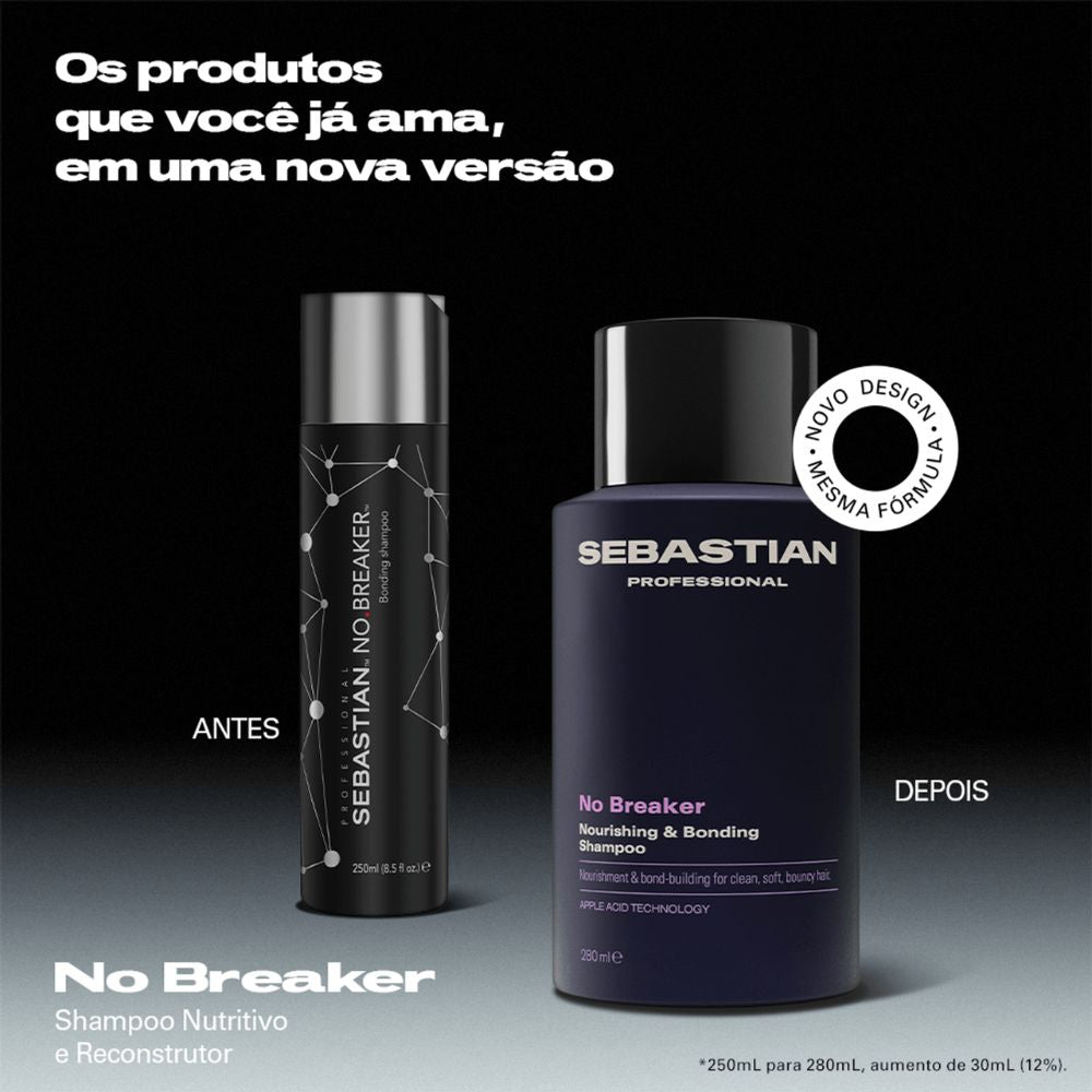Shampoo Sebastian Professionals No Breaker Fortalecedor e Reconstrutor 280mL