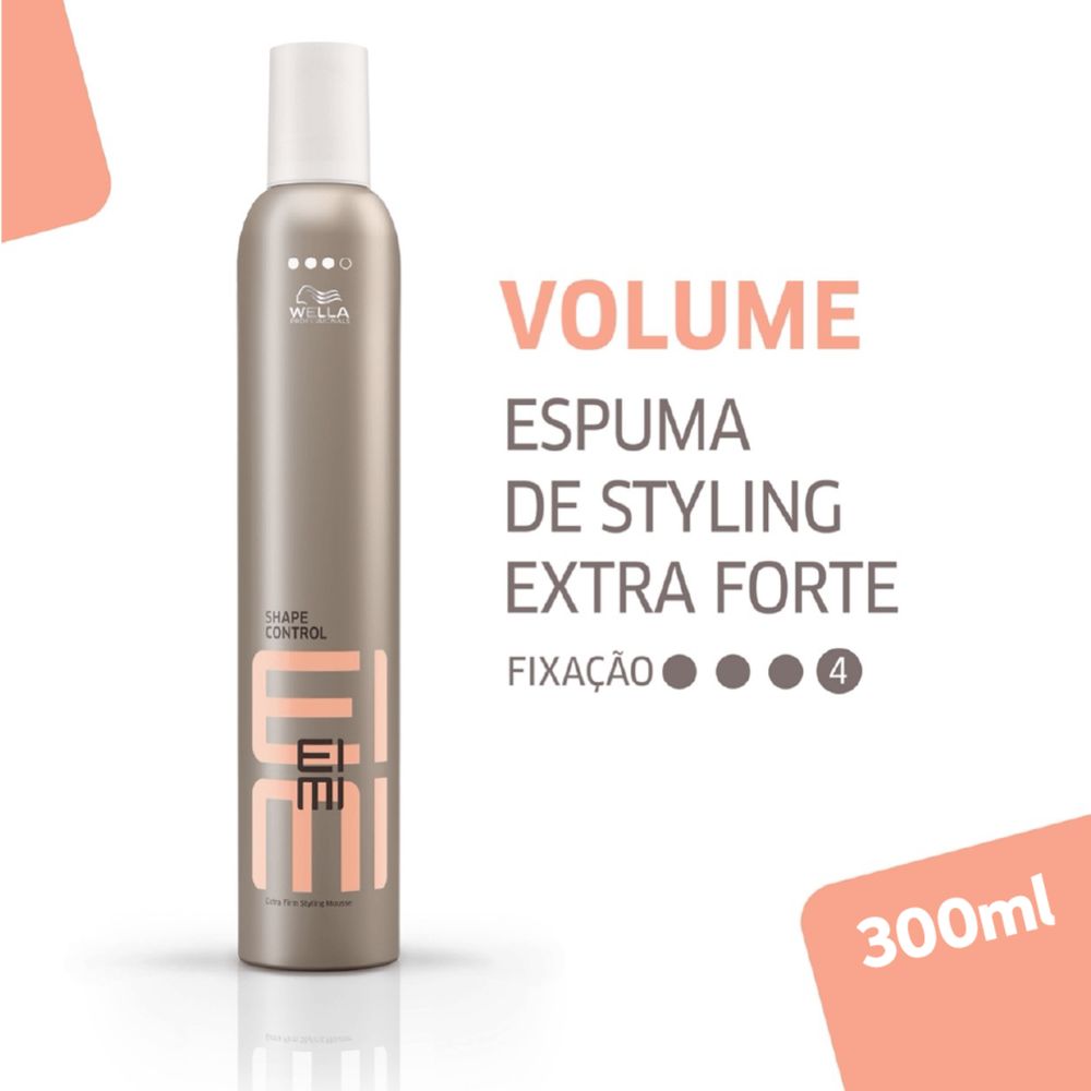 Mousse Capilar Wella Eimi Shape Control Fixação Extra Forte 300mL