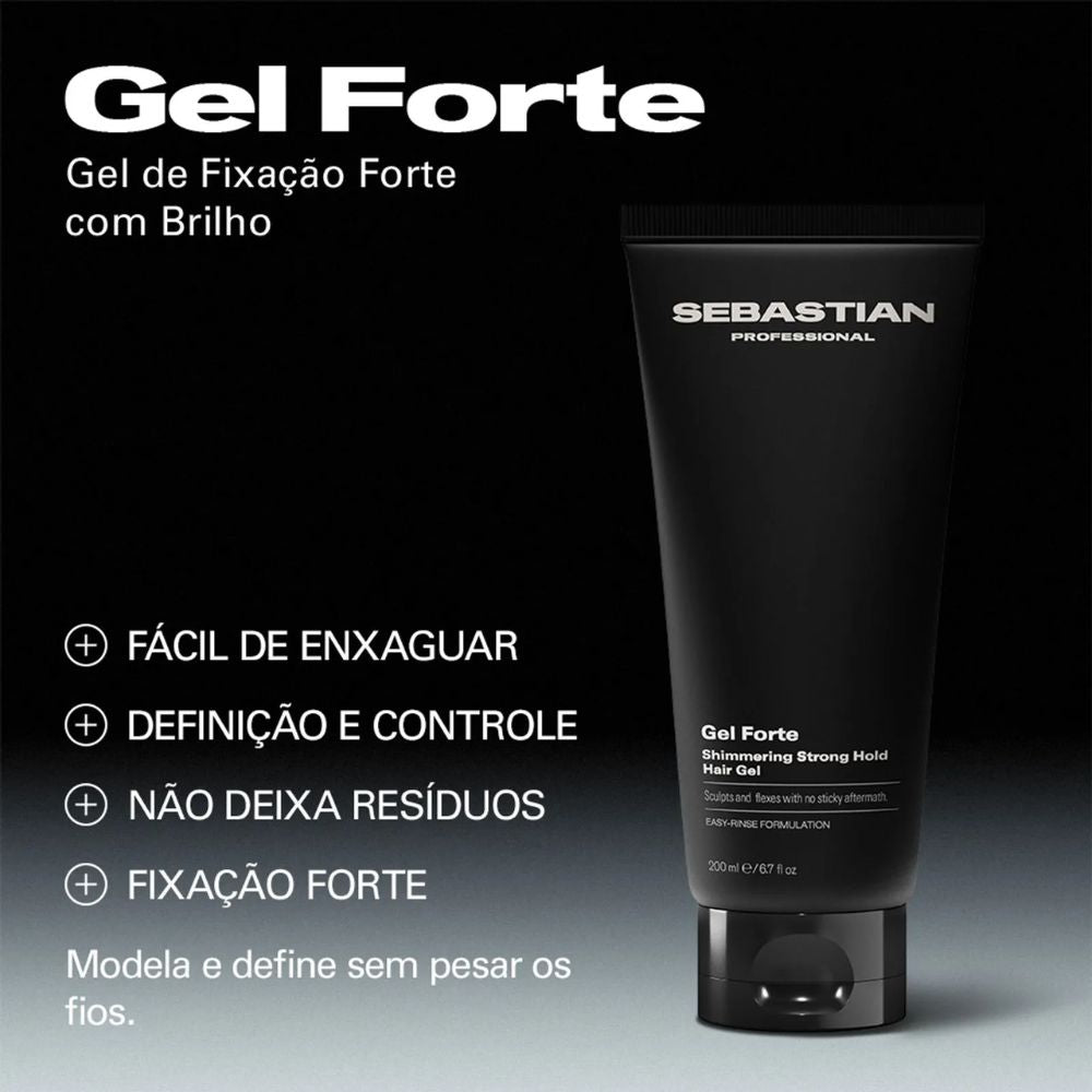 Gel de Fixação Sebastian Professionals Forte Brilho e Controle 200mL