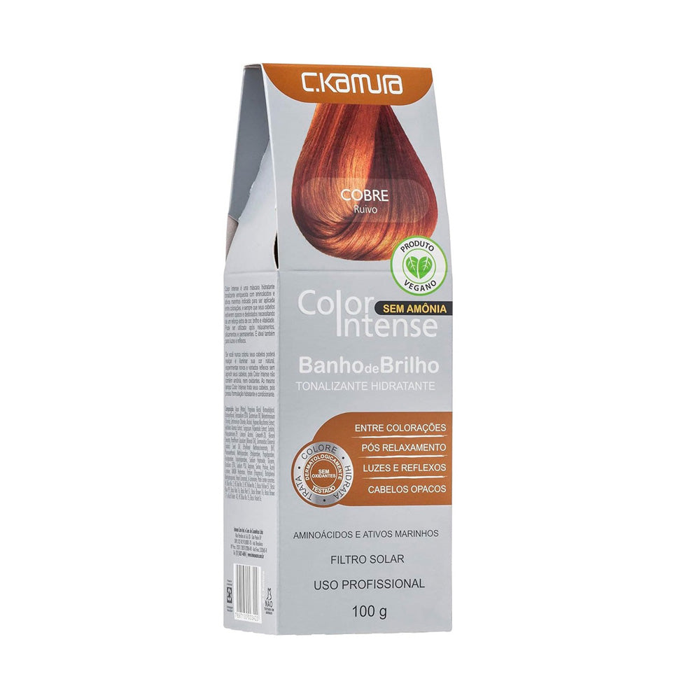 Kit 3 Tonalizantes C.Kamura Color Intense Cobre Banho De Brilho 100g