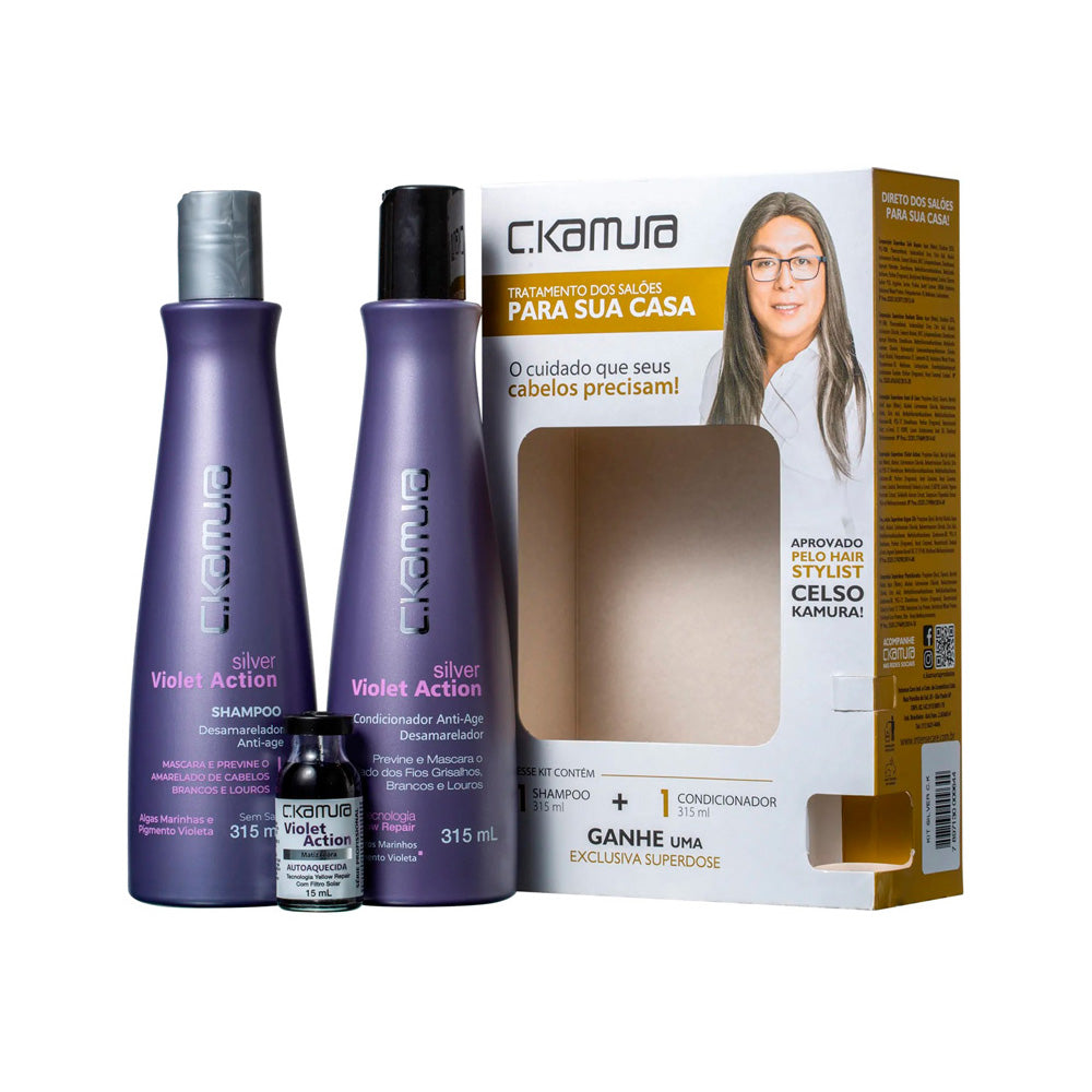 Kit Silver Violet Action C.Kamura Trio Treatment Matizadora
