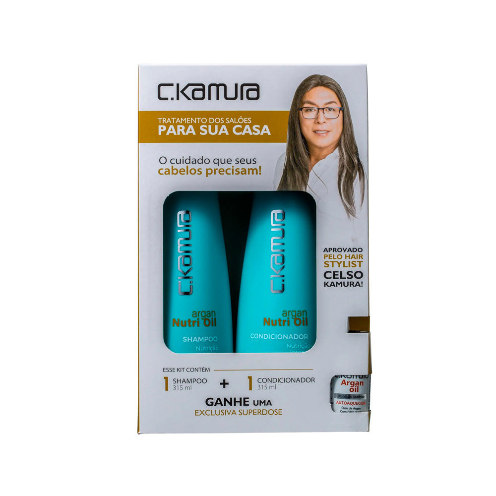 Kit Argan Nutri Oil C.Kamura Trio Da Nutrição