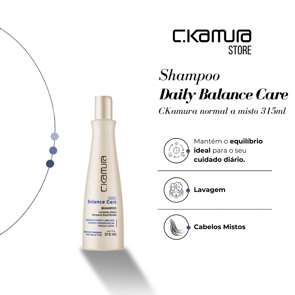 Shampoo Daily Balance Care C.Kamura Normal A Misto 315ml