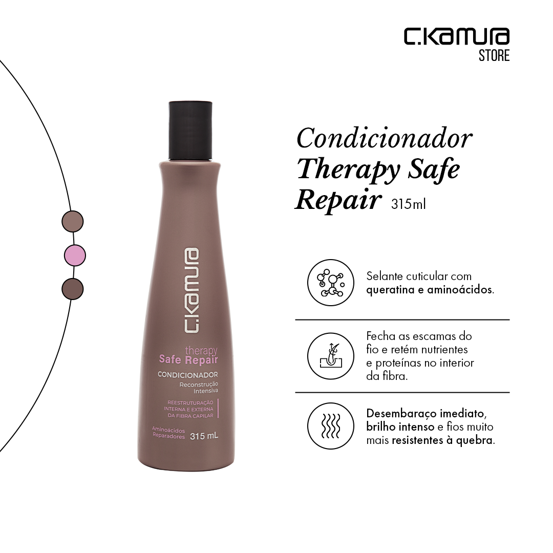Condicionador Therapy Safe Repair Ckamura Reconstrutor 315ml