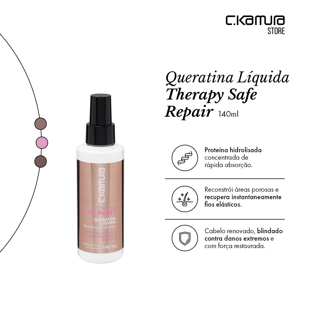 Queratina Líquida C.kamura Therapy Safe Repair 140ml