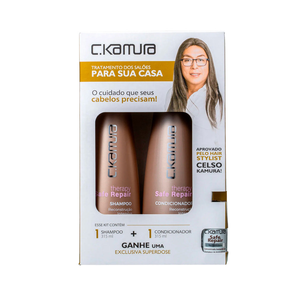 Kit Therapy Safe Repair C.Kamura Trio De Reconstrução