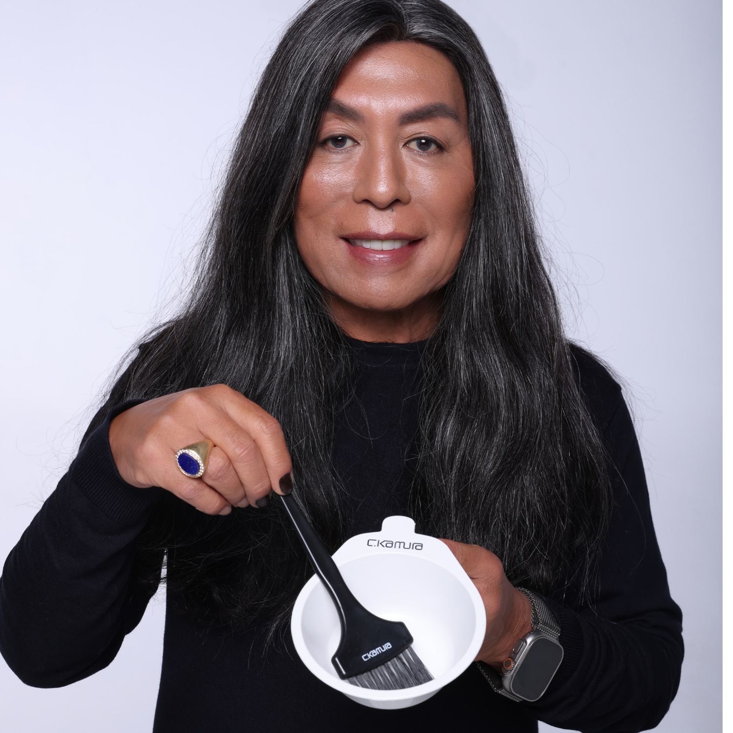 Pincel de Cabelo C.Kamura para Tintura e Descoloração