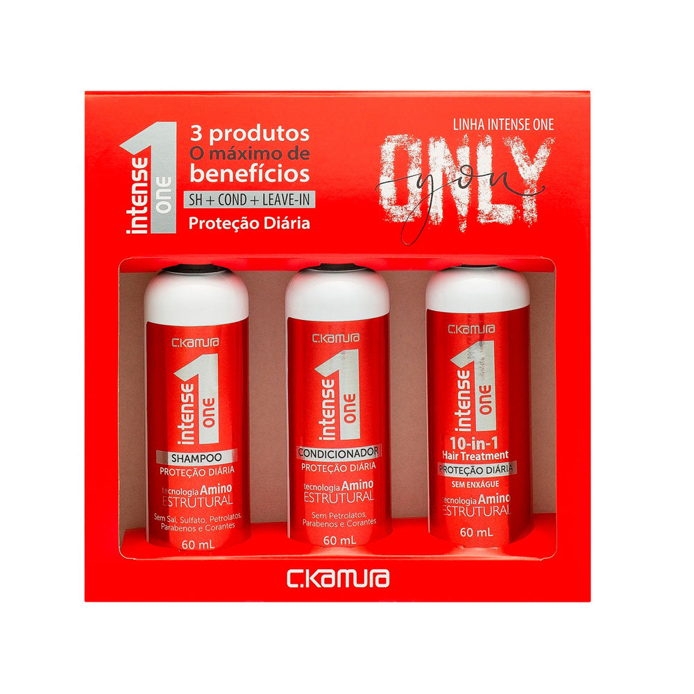Kit Intense One Proteção Diária C.Kamura 3 Produtos 180ml