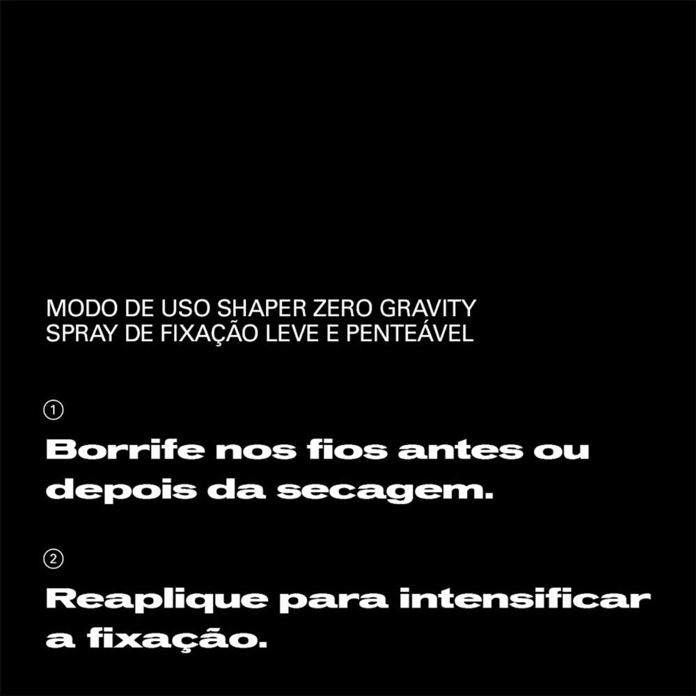 Spray Fixador Sebastian Professionals Shaper Zero Gravity Leve 300mL