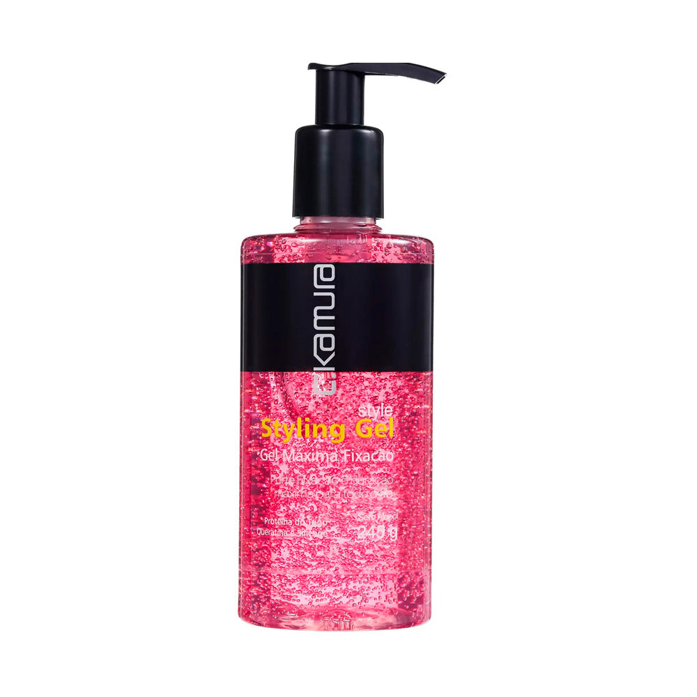 Kit 2 Géis Fixadores C.Kamura Styling Gel Hidratação e Brilho 245g