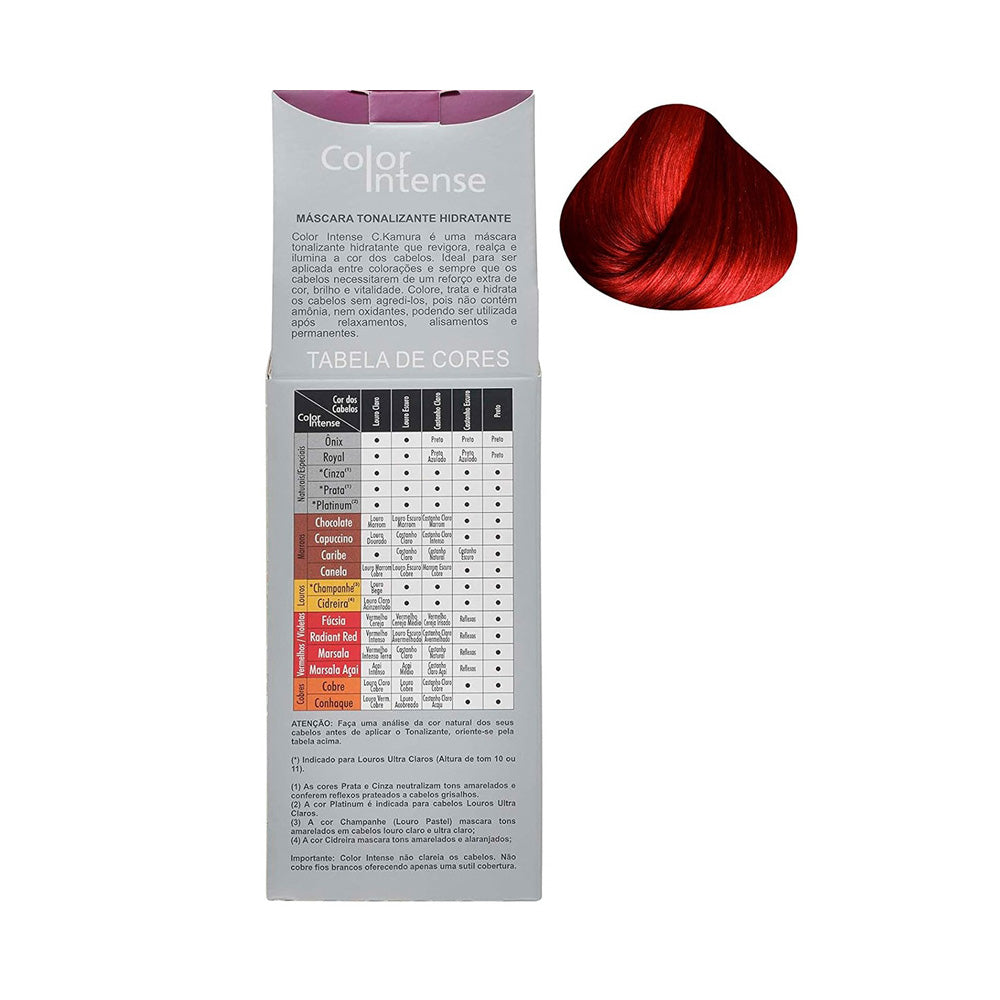 Kit 3 Tonalizantes C.Kamura Color Intense Canela Banho De Brilho 100g