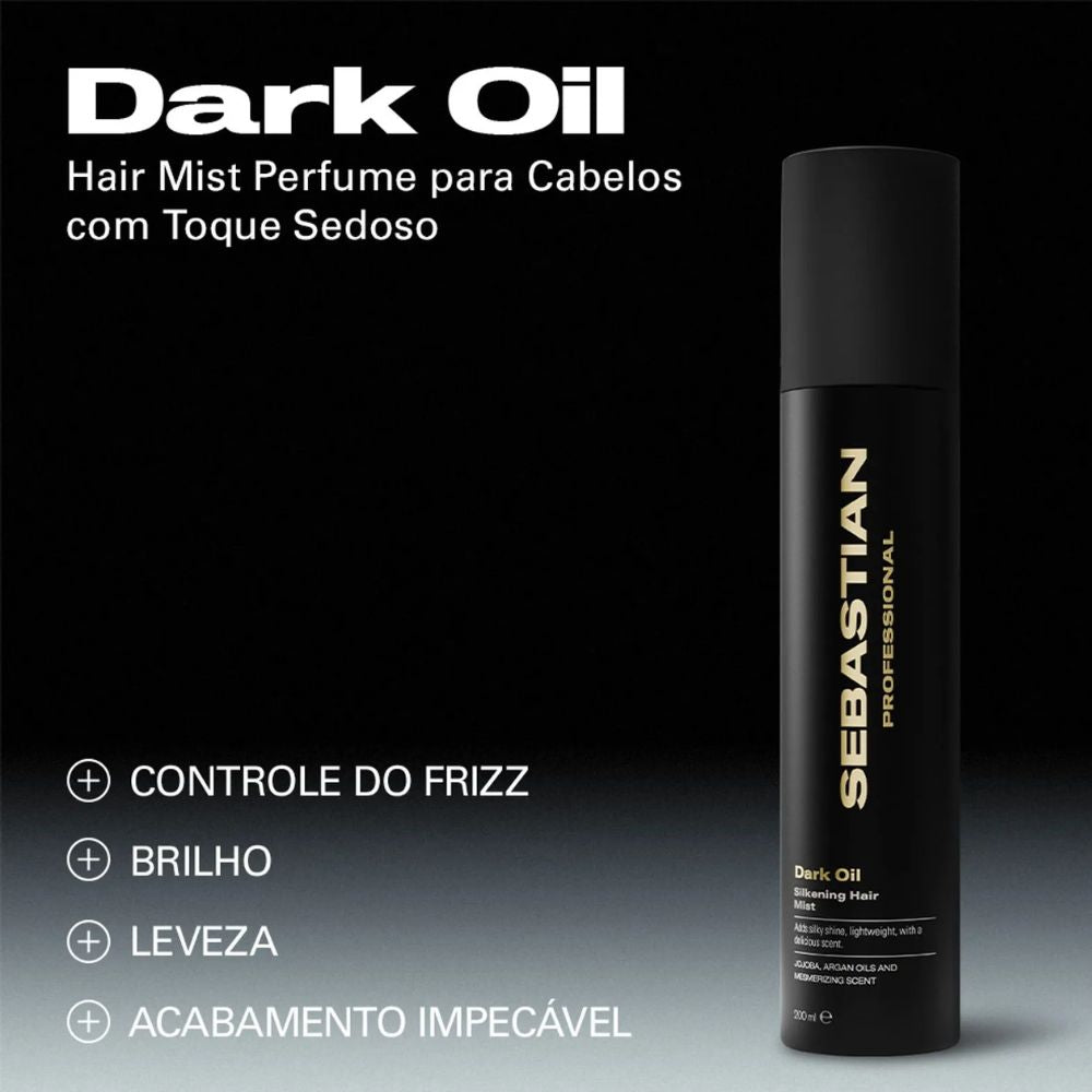 Spray Finalizador Sebastian Professionals Dark Oil Brilho e Sedosidade 200mL