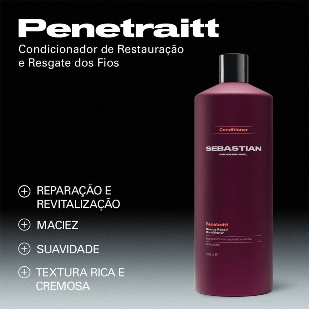 Condicionador Sebastian Professionals Penetraitt Reconstrução e Força 200mL