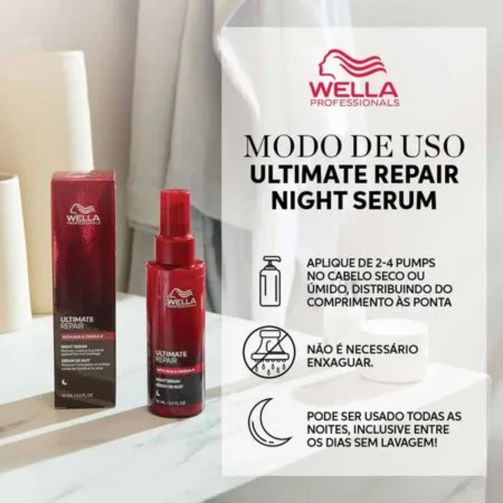 Sérum Noturno Wella Ultimate Repair Reparação Profunda 30mL