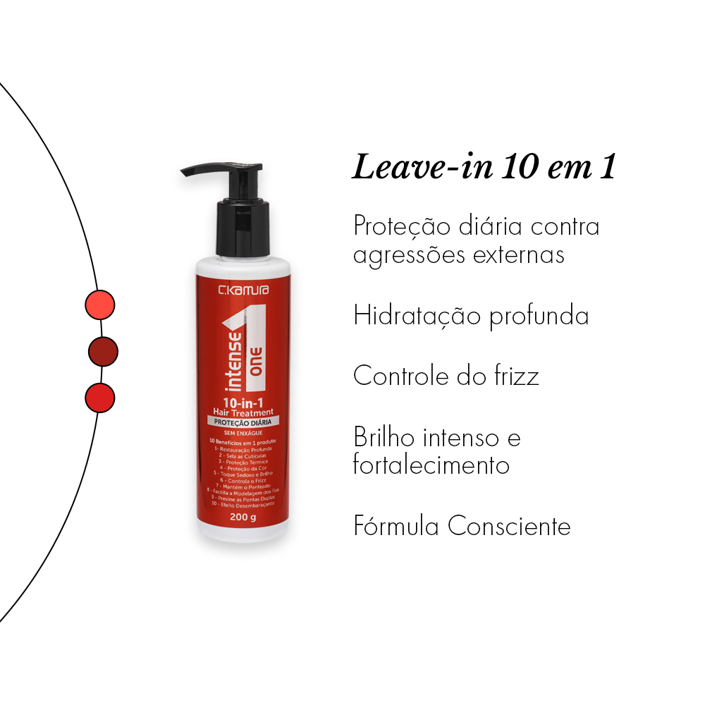 Leave-in Intense One 10-IN-1 Proteção Diária Ckamura 200g
