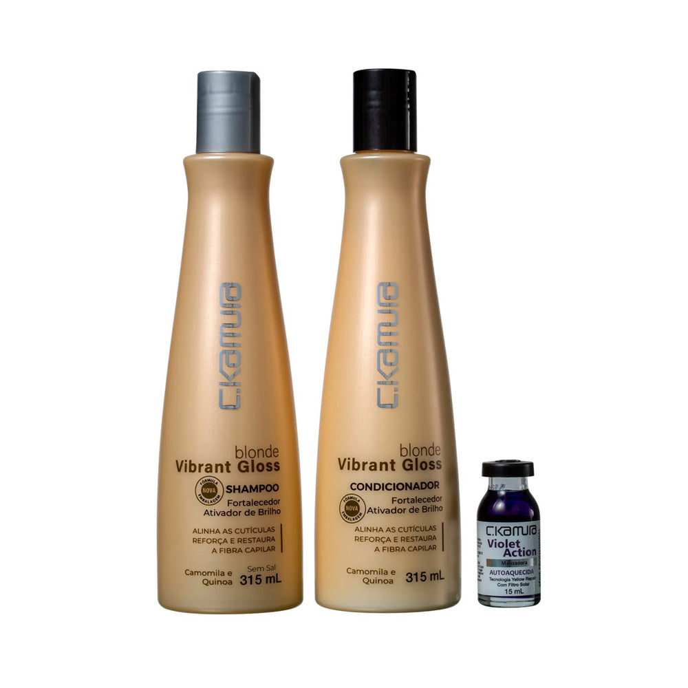 Kit Blond Vibrant Gloss C.Kamura Trio Fortalecedor