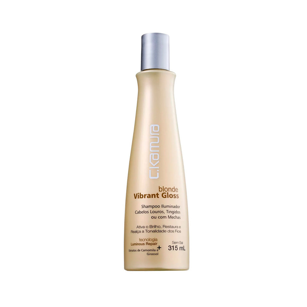 Shampoo Blonde Vibrant Gloss C.kamura Louros Mechas 315ml