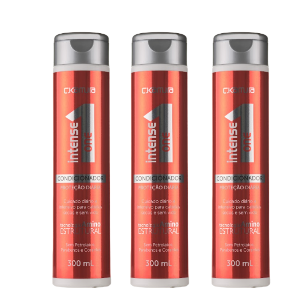 Kit 3 Condicionadores Intense One Proteção Diária C.Kamura 300ml