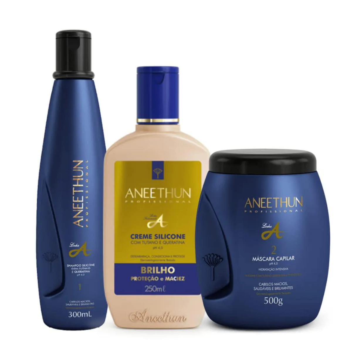 Creme de Silicone Linha A Tutano e Queratina 250mL Aneethun