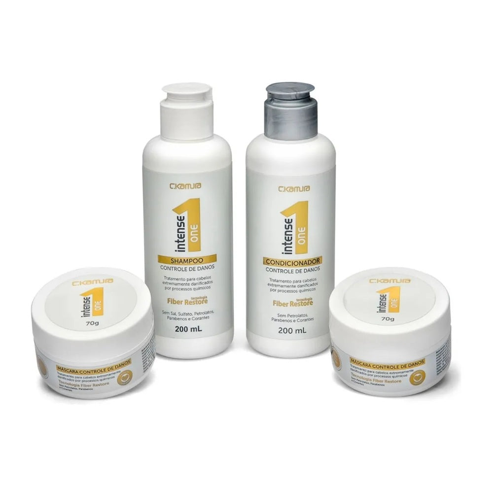 Kit Necessarie Completo Controle De Danos C.Kamura Shampoo Condicionador Máscara
