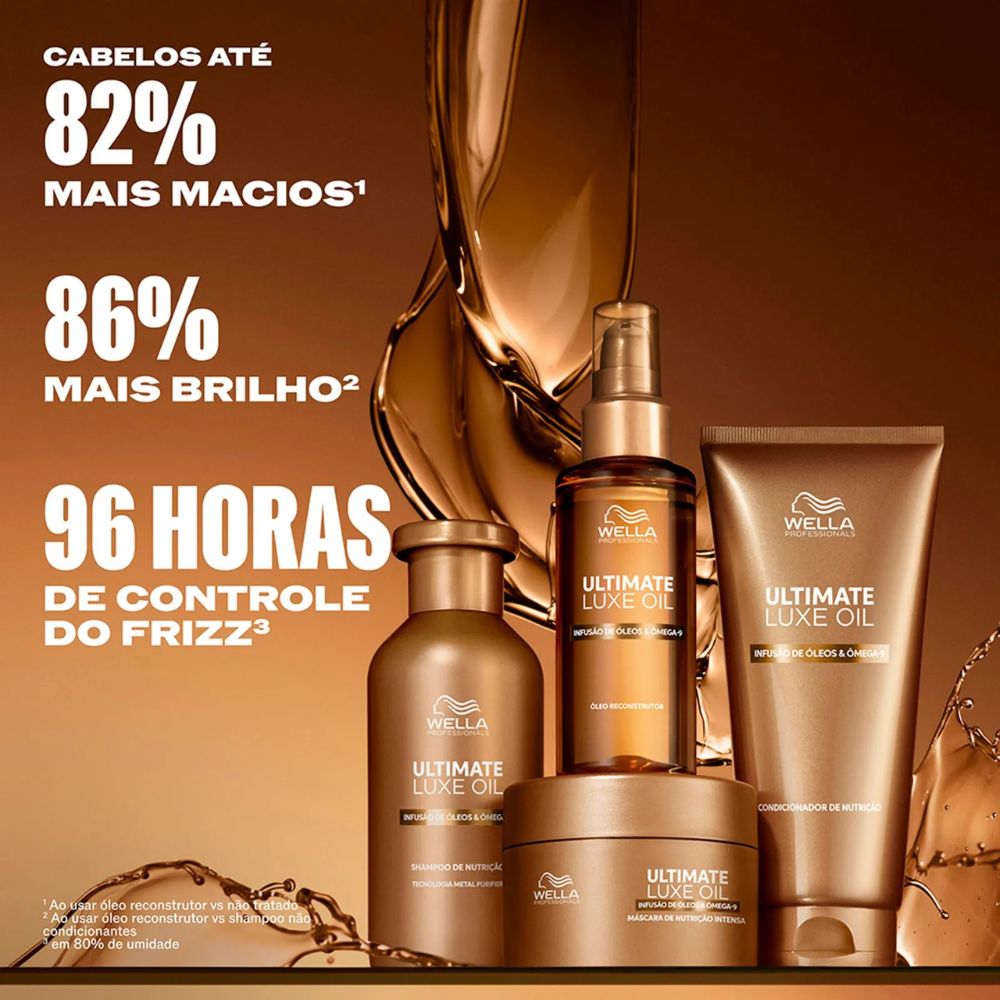 Shampoo Wella Ultimate Luxe Oil Nutrição e Brilho 250mL