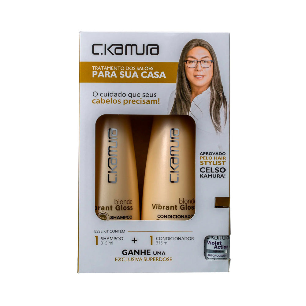 Kit Blond Vibrant Gloss C.Kamura Trio Fortalecedor