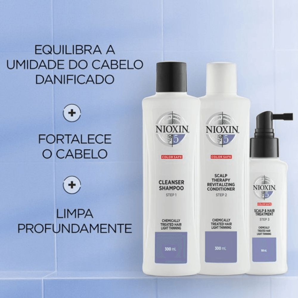 Condicionador Nioxin System 5 Revitalizante e Antiqueda 300mL