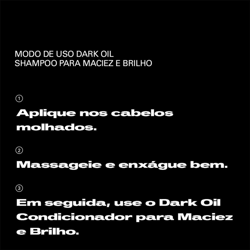 Shampoo Sebastian Professionals Professional Dark Oil Maciez e Brilho 280mL
