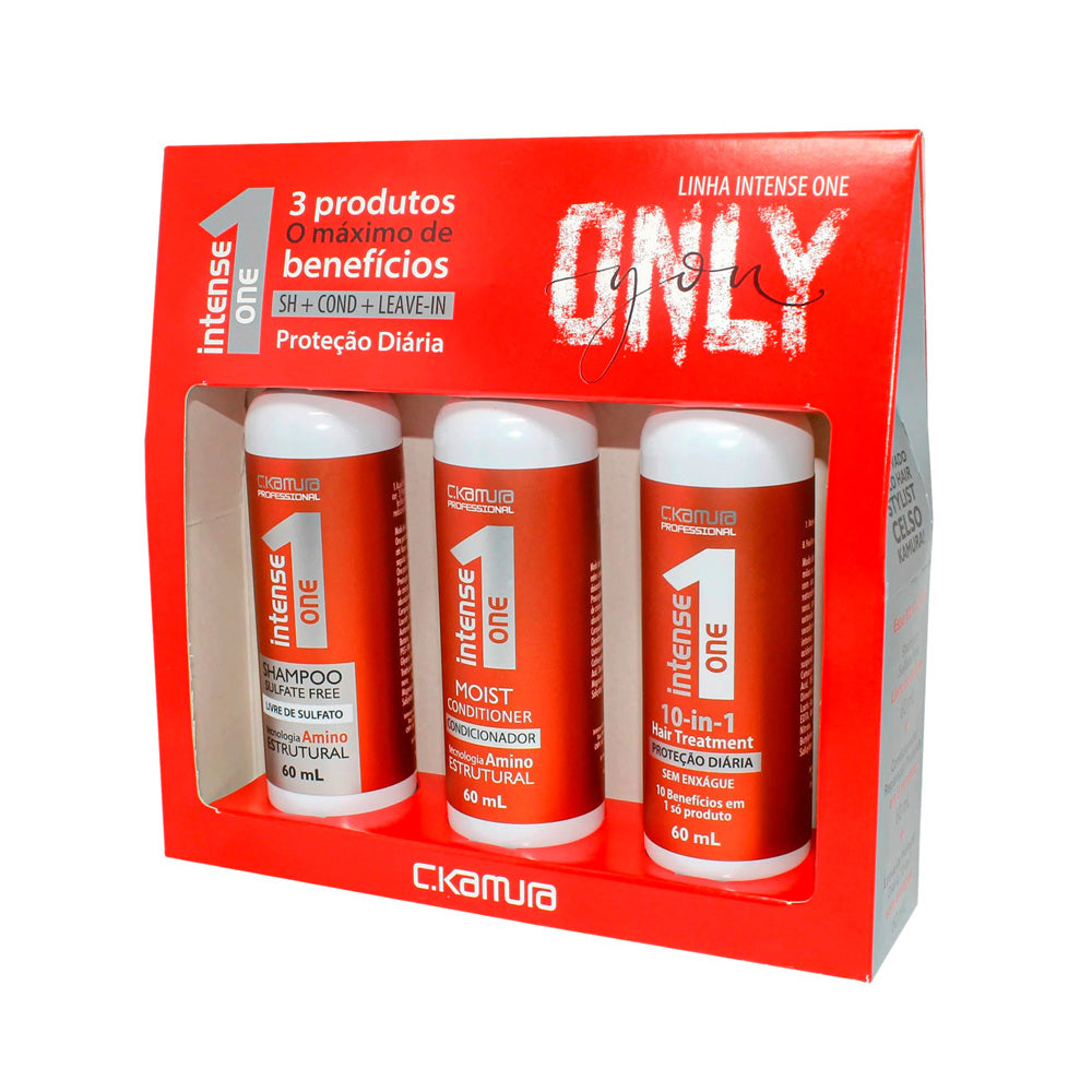 Kit Intense One Proteção Diária C.Kamura 3 Produtos 180ml