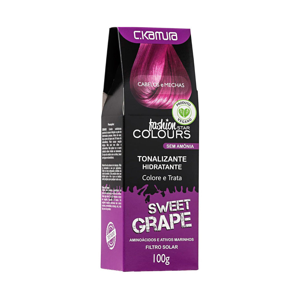 Tonalizante C.Kamura Color Intense Sweet Grape Banho De Brilho 100g