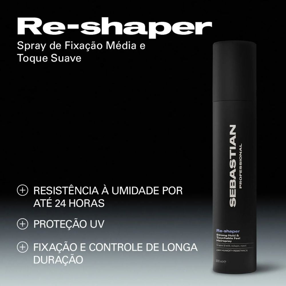 Spray Fixador Sebastian Professionals Re-Shaper Fixação Forte e Flexível 300mL
