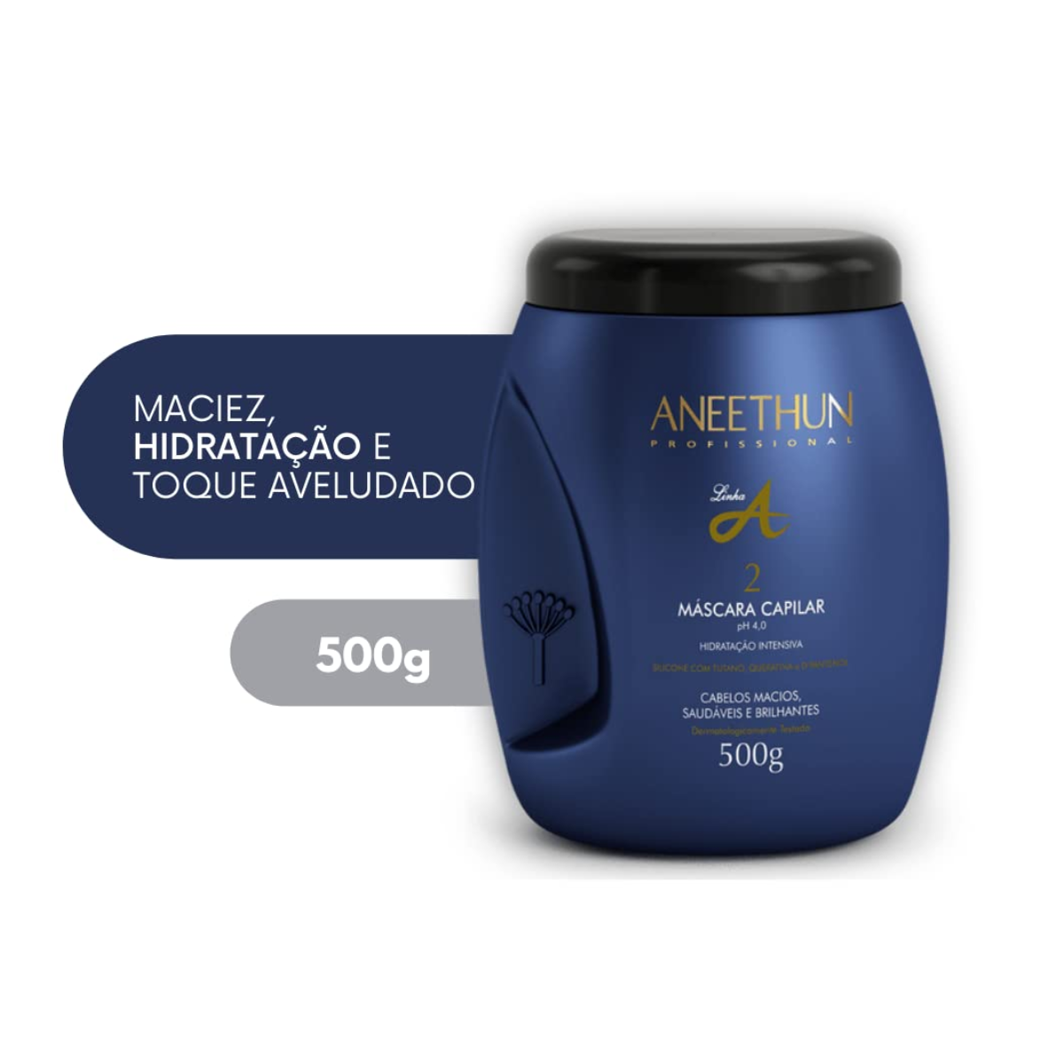 Máscara Capilar Linha A Tutano e Queratina 500g  Aneethun